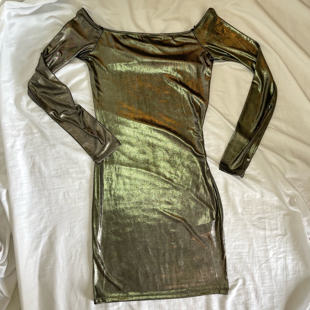 Forever 21 metallic dress, size small